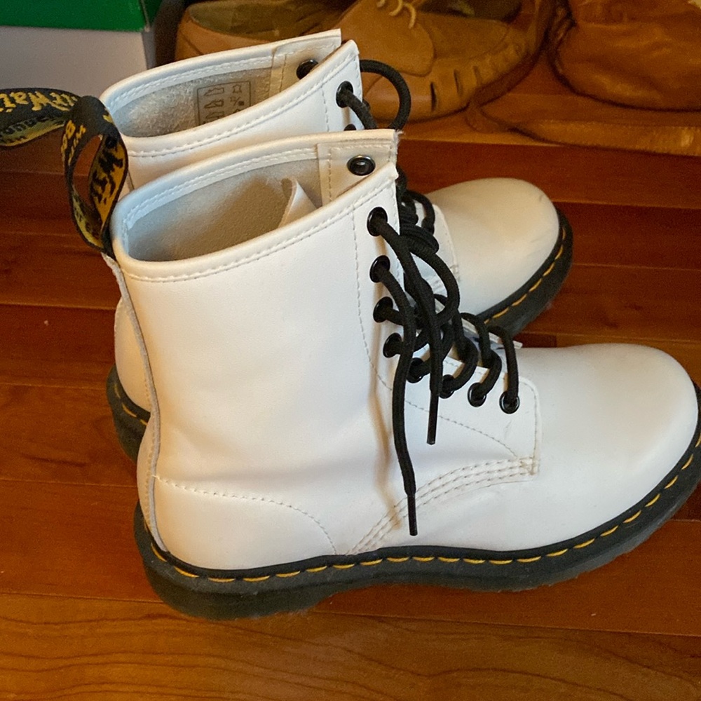 White Doc Martins Size 7